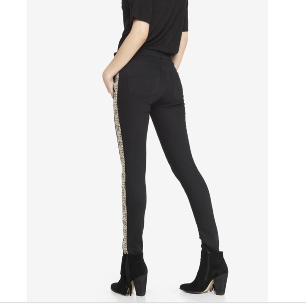 Express black skinny legging jean